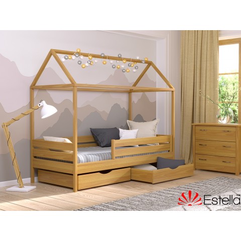 Дерев'яне ліжко Аммі (Масив)