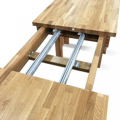 Дерев'яний розкладний стіл ЕЛЬБРІДЖ