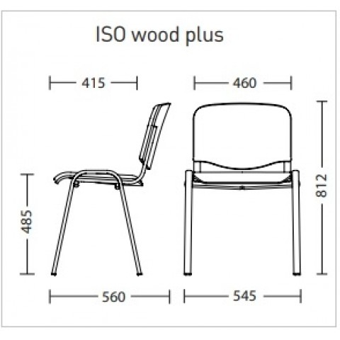 ISO wood plus combi black
